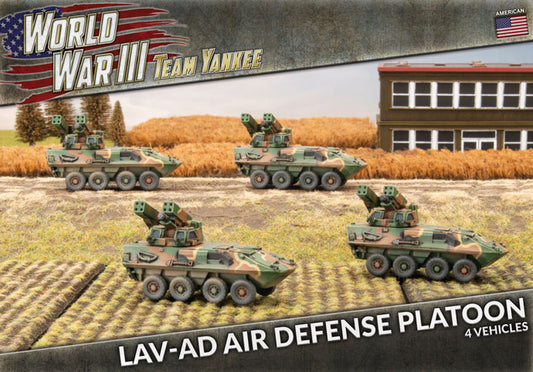 WWIII: American: LAV-AD Air Defense Platoon (x4 Plastic)