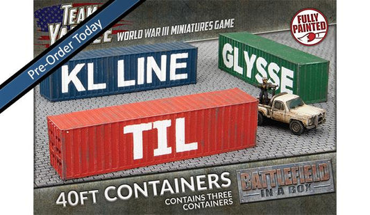 Battlefield in a Box: Modern: 40ft Shipping Containers (x3)
