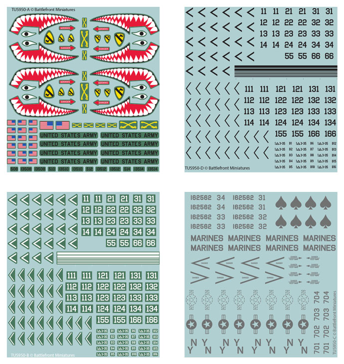 WWIII: WW3 American Decal Set
