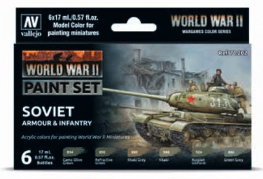 Vallejo World War II Soviet Armour & Infantry Paint Set