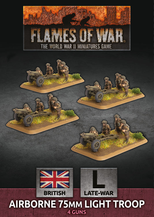 Flames of War: British: Airborne 75mm Light Troop (x4 Plastic)