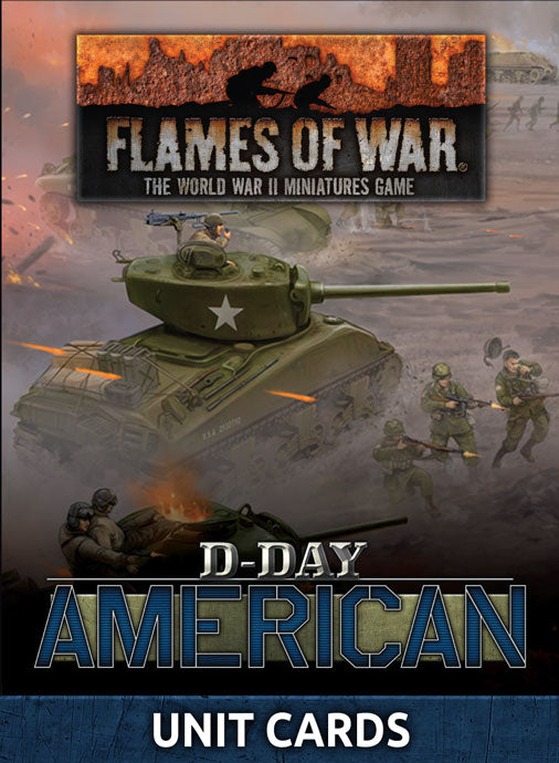 Flames of War: Americans: "D-Day American" Unit Cards (x42 cards)