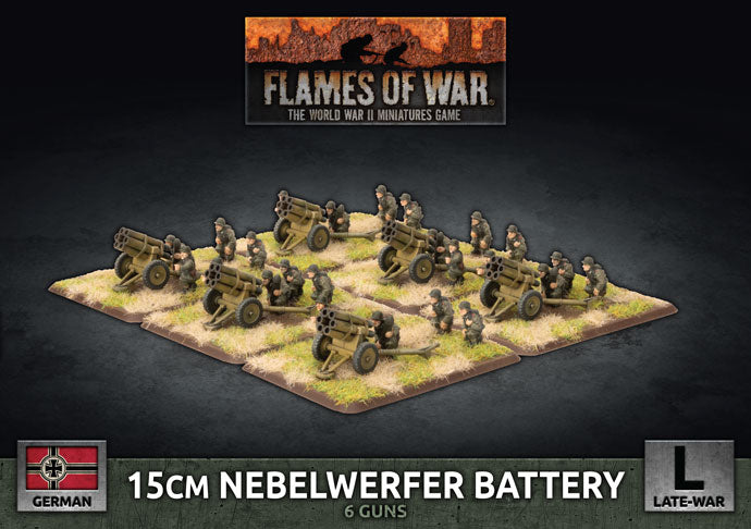 Flames of War: Germans: 15cm Rocket Launcher Battery (x6 Plastic)