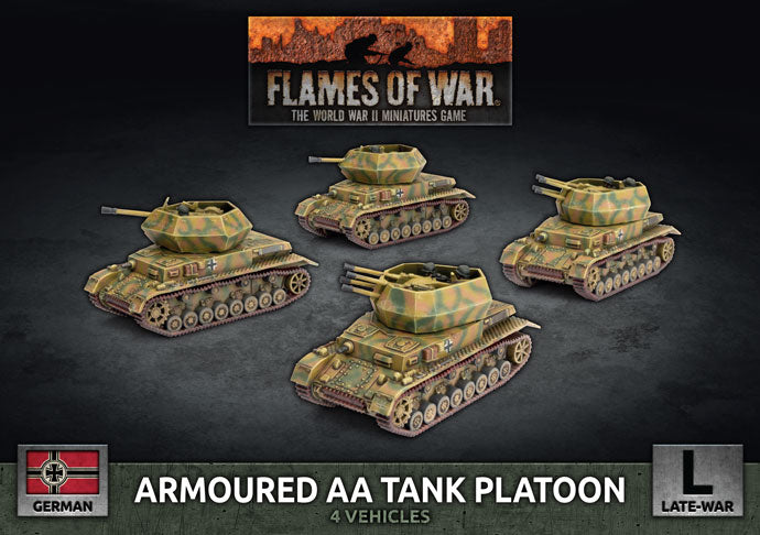 Flames of War: German: Armoured AA Tank Platoon (x4 Plastic)