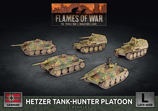Flames of War: German: Hetzer/Marder Tank Hunter Platoon (x5 Plastic)