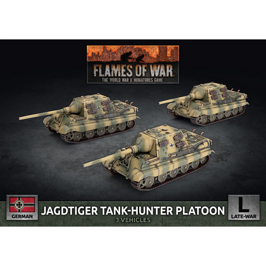 Flames of War: German: Jagdtiger (12.8cm) Tank-Hunter Platoon (3x Plastic)