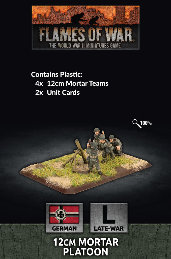 Flames of War: Germans: 12cm Mortar Platoon (x6 Plastic)
