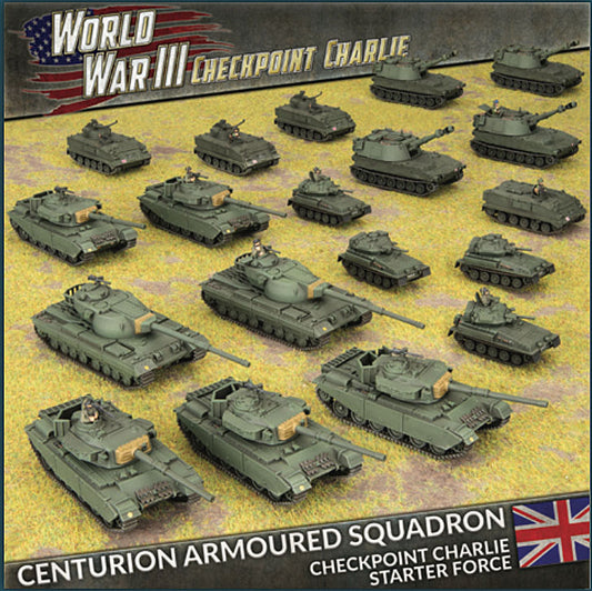 PREORDER: WWIII: British: Centurion Territorial Armoured Squadron (Plastic) - Limited Edition