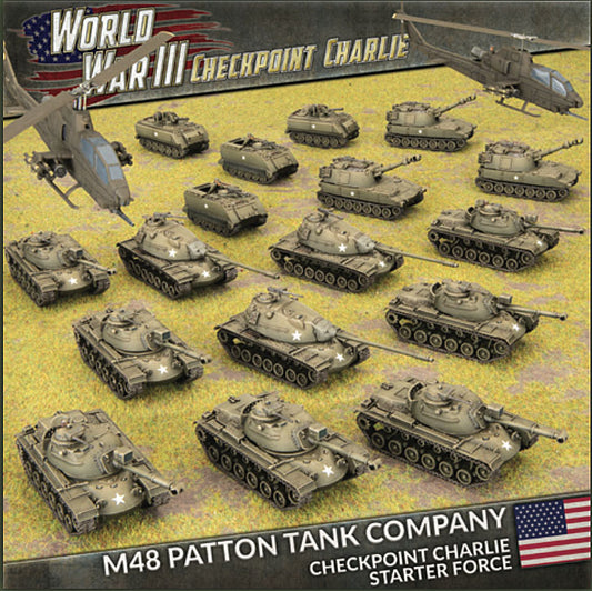 PREORDER - WWIII: American: M48 Patton Tank Company (Plastic) - Limited Edition