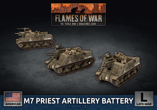 Flames of War: Americans: M7 Priest Artillery Battery (x3 Plastic)