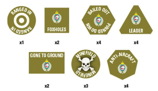 Flames of War: Vietnam: ANZAC (NZ) Token Set