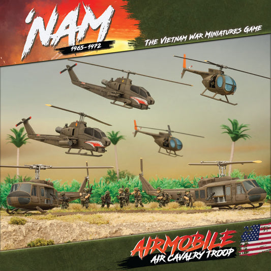 Flames of War: Vietnam: Air Cavalry Troop (x6 Aircraft, x11 Figures)