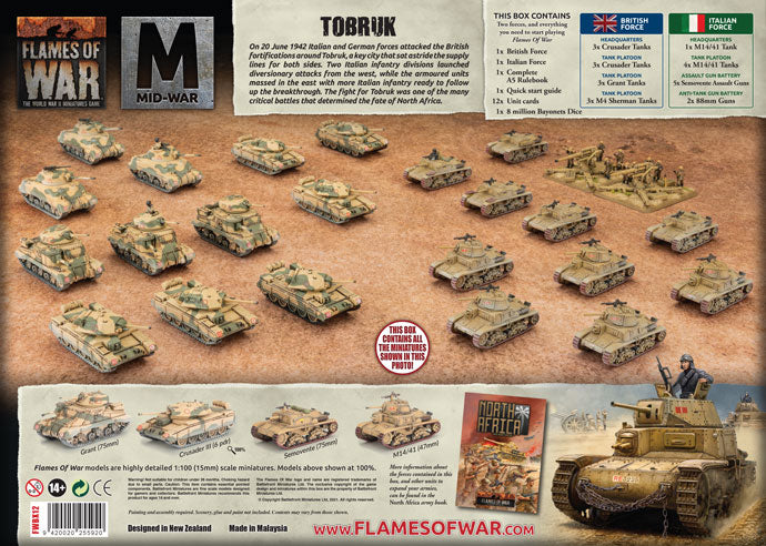 Flames of War: Desert Starter Set - Tobruk (Italy vs British)