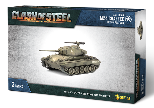 PRE-ORDER: Clash of Steel: M24 Chaffee Recon Platoon (x3 Plastic)