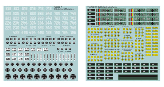 WWIII: WW3 West German Decal Set